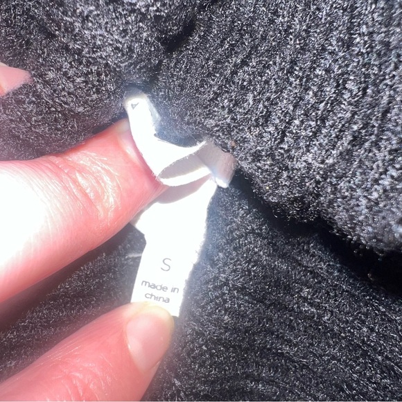 ASTR the Label Black Long Sleeve Ribbed Turtleneck Midi Sweater Dress Small NWT - Picture 4 of 9